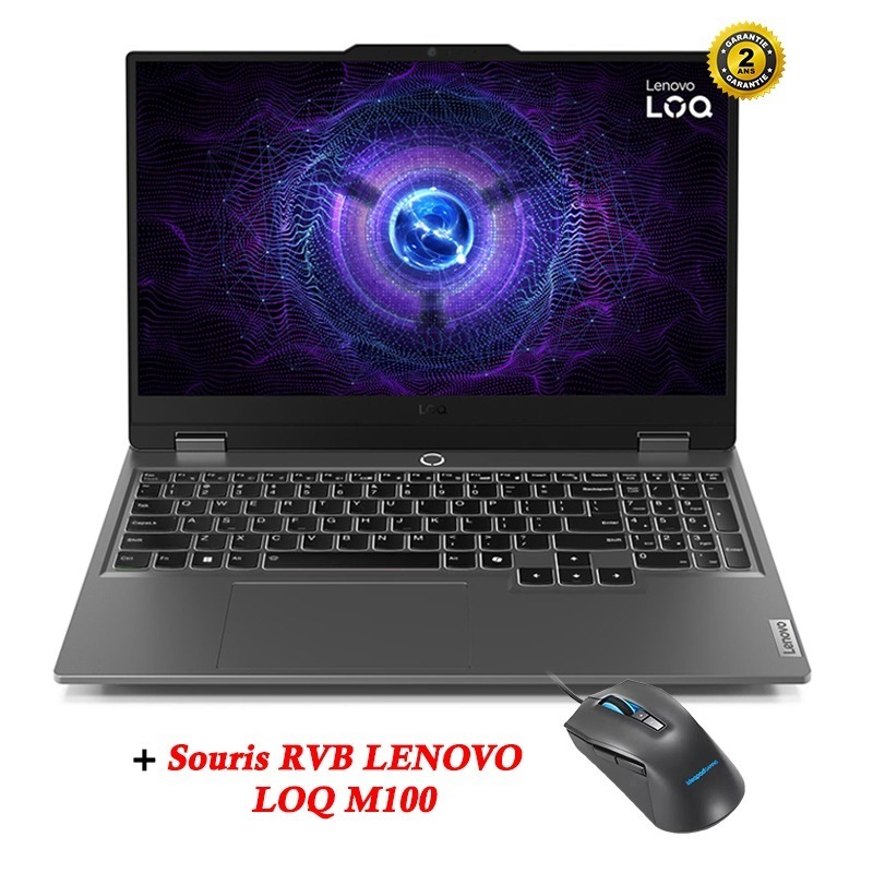 PC Portable Gamer LENOVO LOQ 15IRX9 i7 13ème Gén 24Go RTX 4050