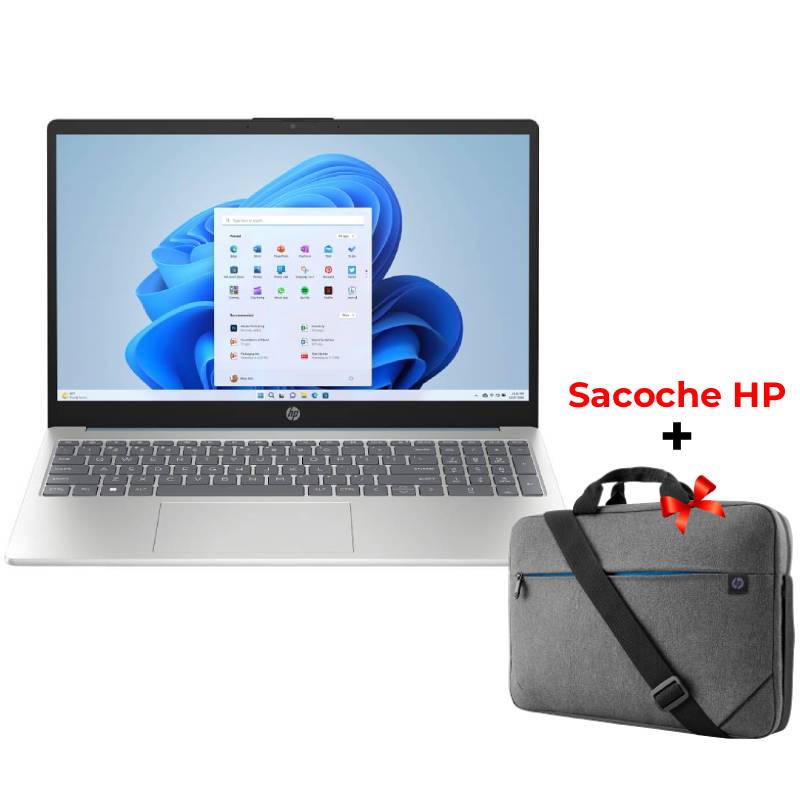 PC Portable HP 15-fc0091nk AMD RYZEN 5 8G 512Go SSD - Silver & Bleu