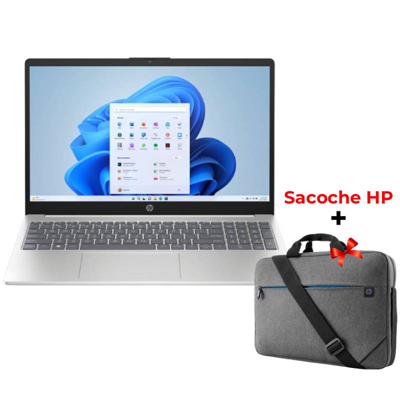 PC Portable HP 15-fc0127nk AMD RYZEN 5 8G 512Go SSD - Silver  