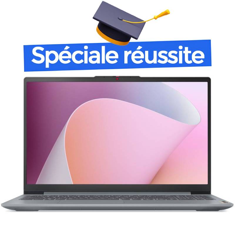 PC Portable LENOVO IdeaPad Slim 3 15AMN8 AMD Athlon 8G 256Go SSD - Gris