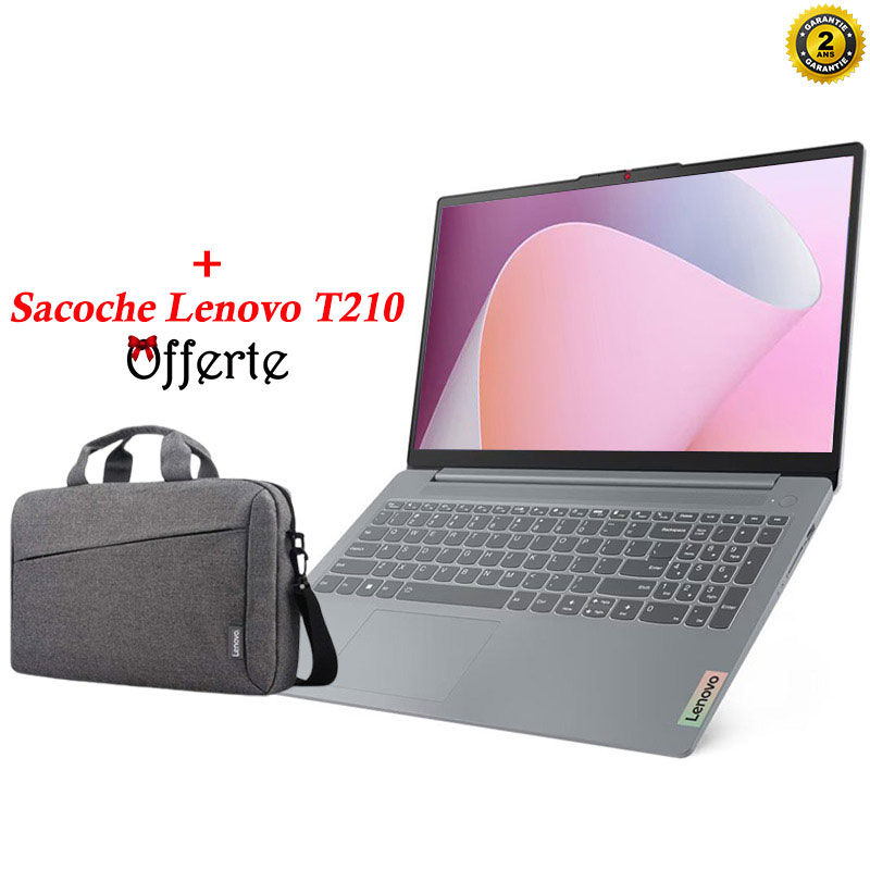 PC Portable LENOVO IdeaPad Slim 3 15AMN8 AMD RYZEN5 16G 512G SSD - Gris