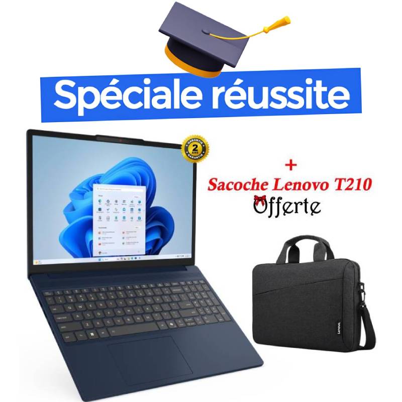 Lenovo IdeaPad Slim 3 15IRH10 Intel® Core™ i5 i5-13420H 38,9 cm (15.3") WUXGA 16 Go DDR5-SDRAM 512 Go SSD Wi-Fi 6 (802.11ax) Windows 11 Home Français Bleu, Photo boutique MyTek chez MyTek