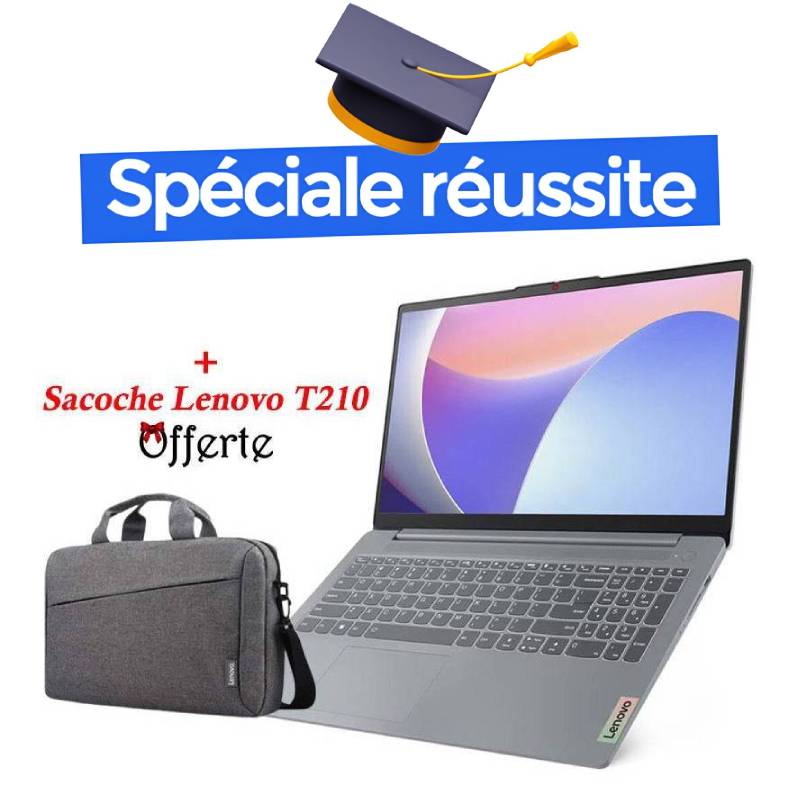PC Portable LENOVO IdeaPad Slim 3 15IRU8 i3 13è Gén 8Go 512G SSD - Gris