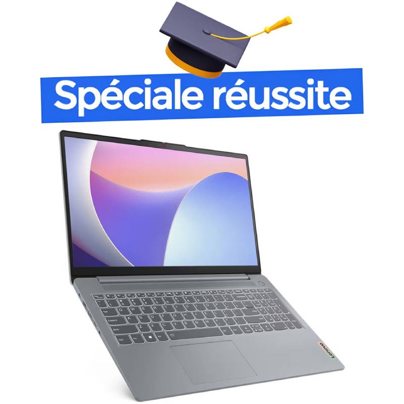 PC Portable LENOVO IdeaPad Slim 3 15IRU8 i3 13ème Gén 8G 512Go SSD - Gris
