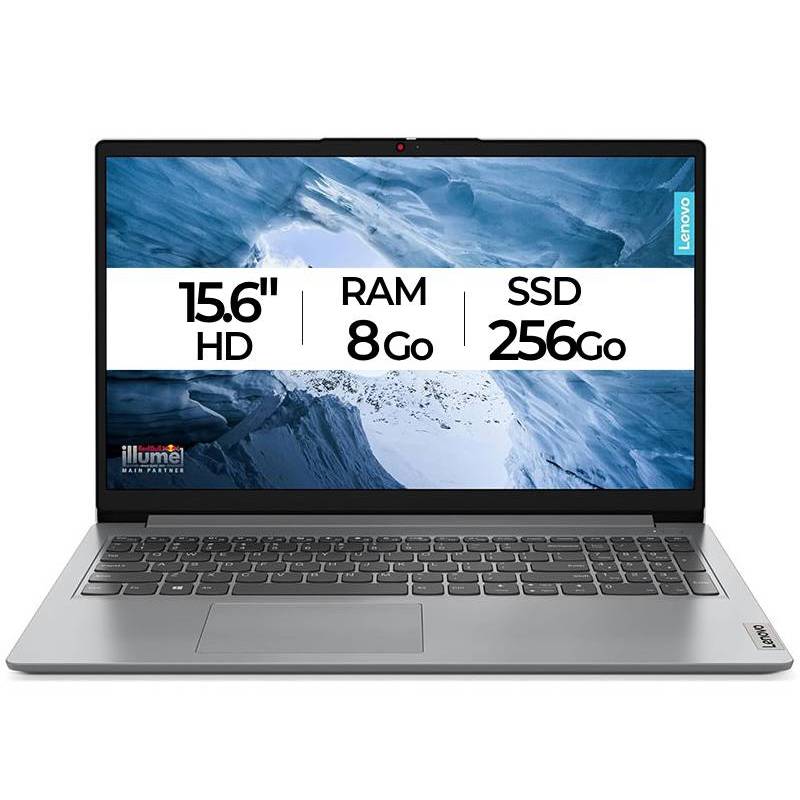 PC Portable LENOVO IdeaPad1 15IJL7 Intel Celeron N4500 8G 256G SSD - Gris