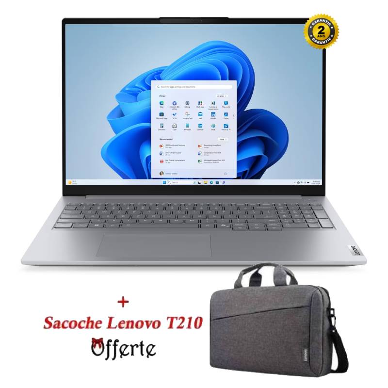 PC Portable LENOVO ThinkBook 16 G8 IAL Ultra 5 225U 24G 512G SSD - Gris, Photo boutique MyTek chez MyTek