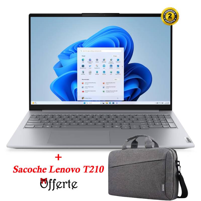 PC Portable LENOVO ThinkBook 16 G8 IAL Ultra 7 255H 16G 512G SSD - Gris, Photo boutique MyTek chez MyTek