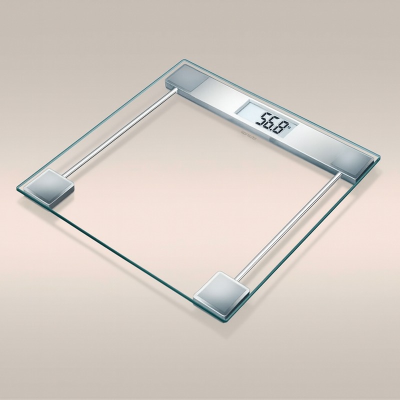 Pèse Personne Electronique SANITAS 150kg en Verre - Image 2