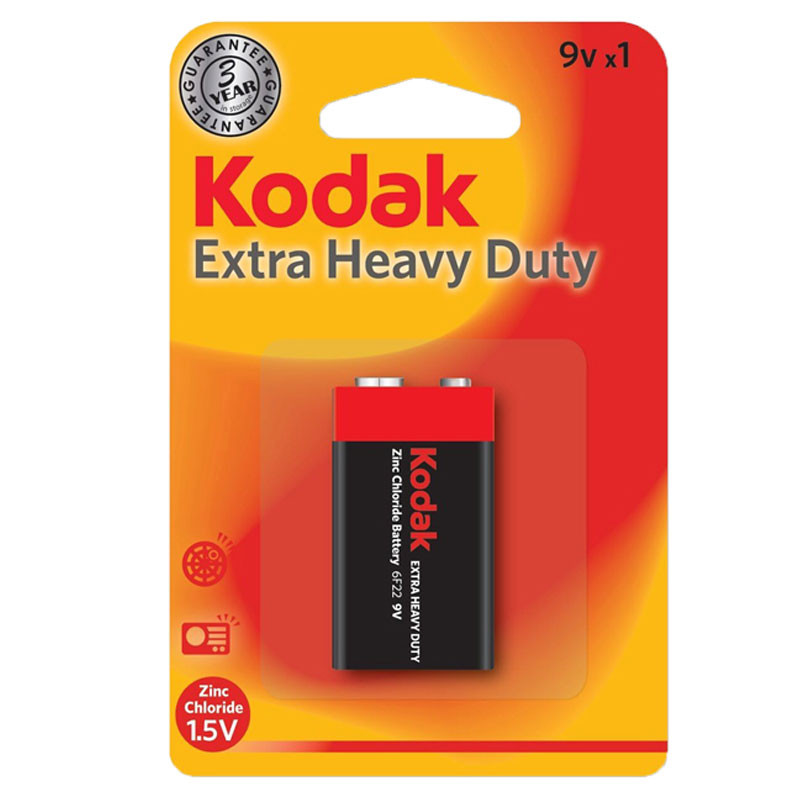 Pile KODAK EXtra Heavy Duty Zinc 9V