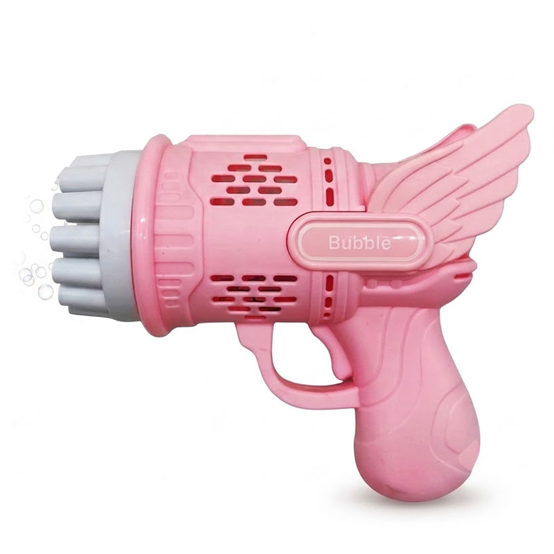 Pistolet à Bulles Angel Bubble Blaster Pour Enfants - Rose