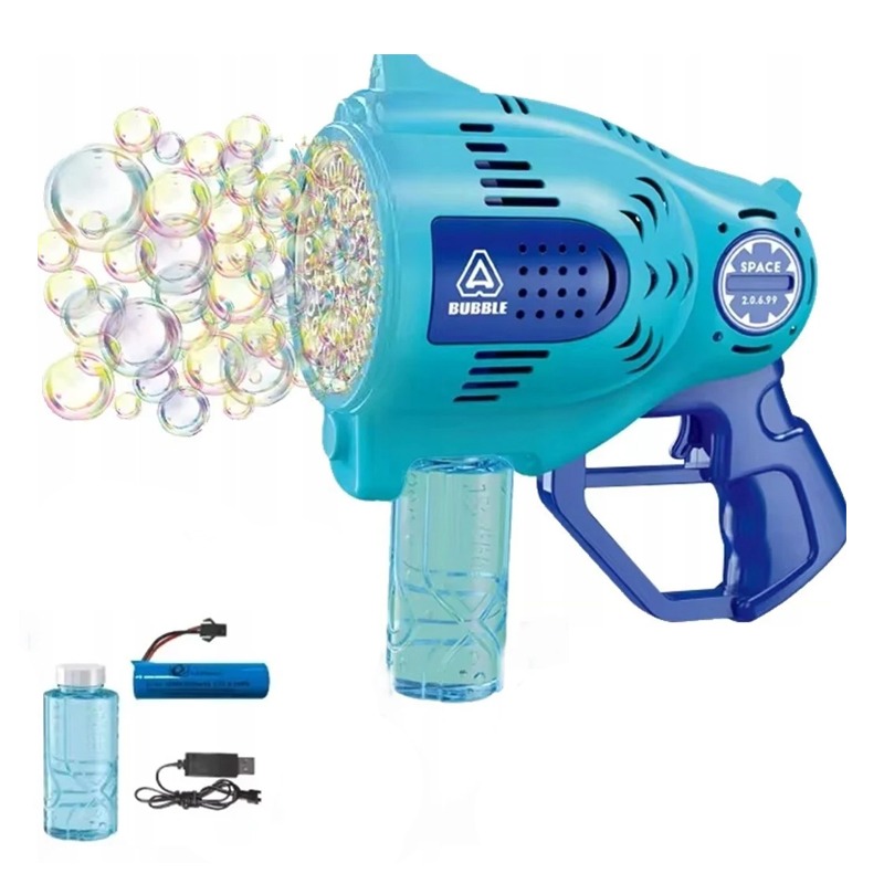 Pistolet à Bulles de Savon Pour Enfants - Bleu