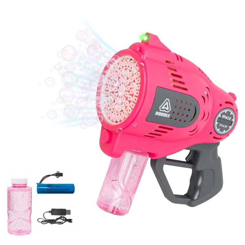 Pistolet à Bulles de Savon Pour Enfants - Rose