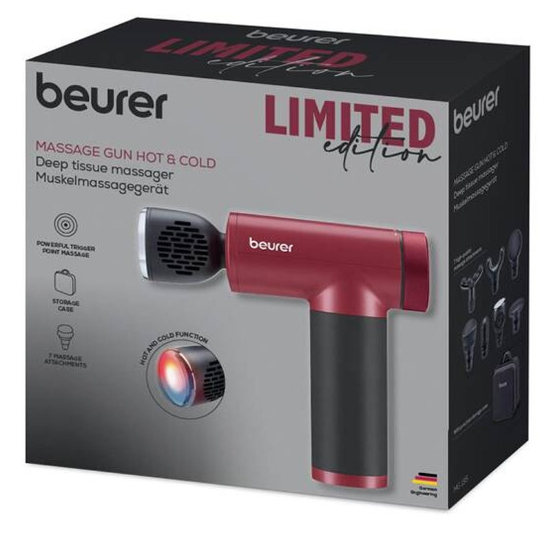 Pistolet de massage BEURER MG195 Hot & Cold - Rouge - Image 3