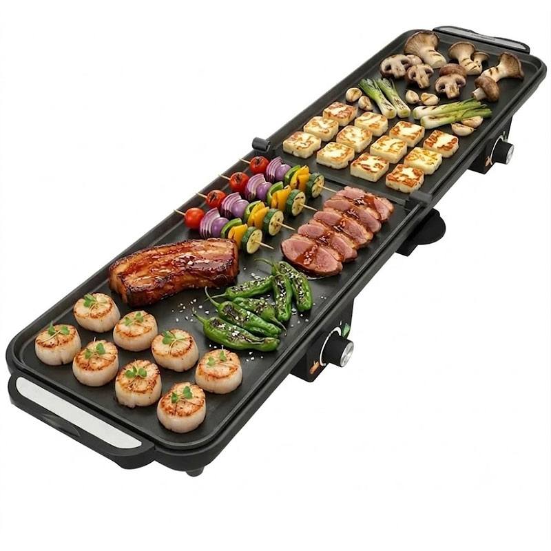 Barbecue Électrique ENZO AG-1009 XL 2400W - Noir