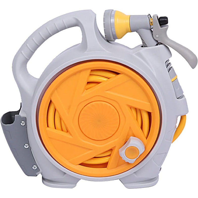 Planificateur de Tuyau D'arrosage Fin Et Léger 50 ft 15 Mètres -Orange 