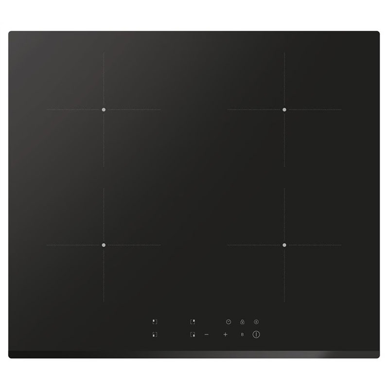 Plaque de Cuisson Encastrable HOOVER H-HOB 300 HI624TCT/1 4Feux 60 cm - Noir