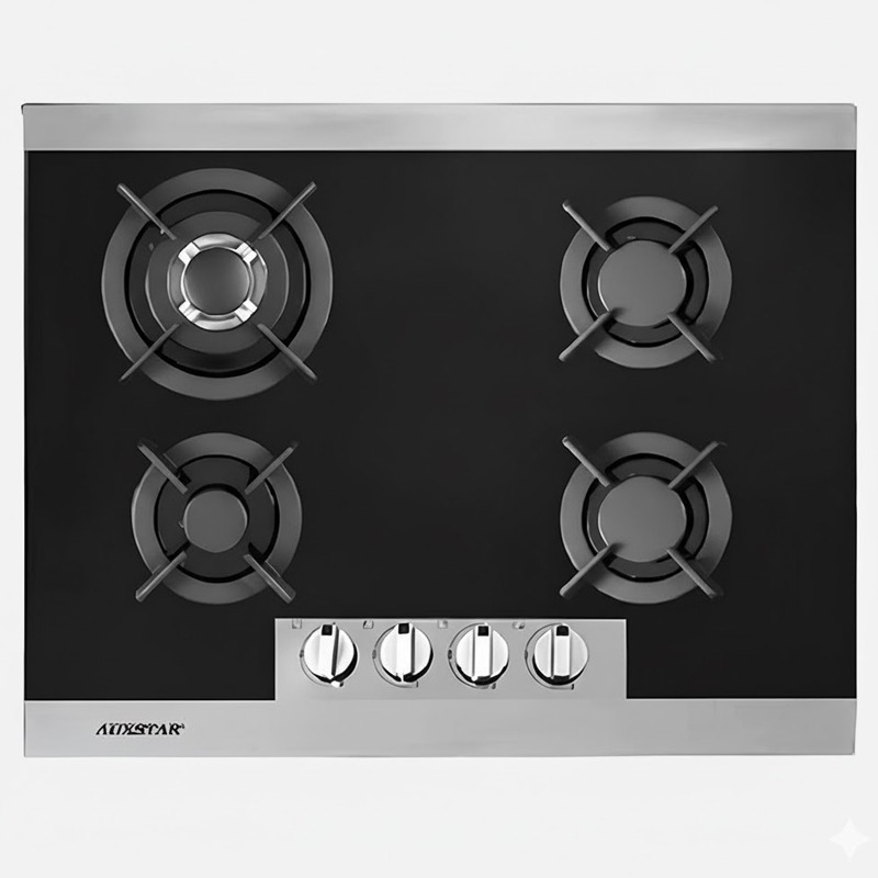 Plaque De Cuisson Encastrable AUXSTAR AUX-400V-F 4 Feux - Noir - Image 2