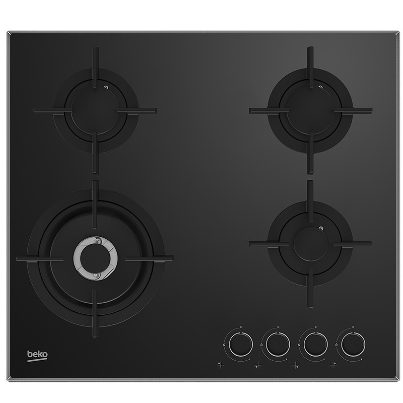 Beko HCLW64222S plaque Noir Intégré 60 cm Gaz 4 zone(s), Photo boutique MyTek chez MyTek