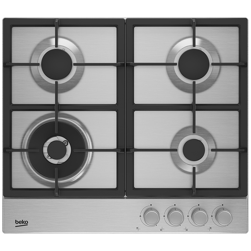 Beko HIAW 64225 SX plaque Acier inoxydable Intégré Gaz 4 zones, Photo boutique MyTek chez MyTek