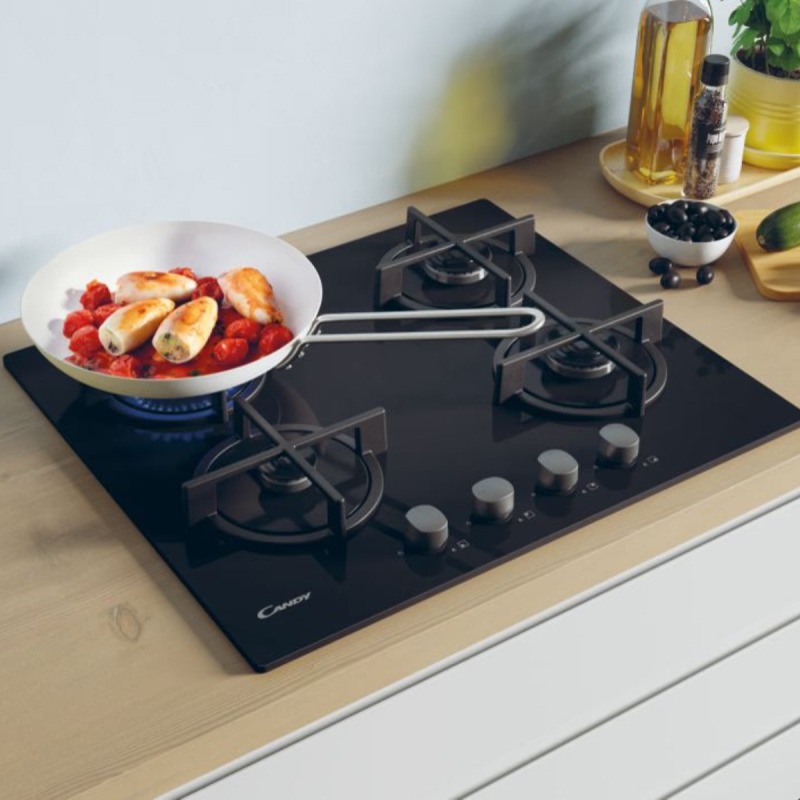 Plaque de Cuisson Encastrable CANDY CSG6B-4U2 4 Feux 60m - Noir - Image 5