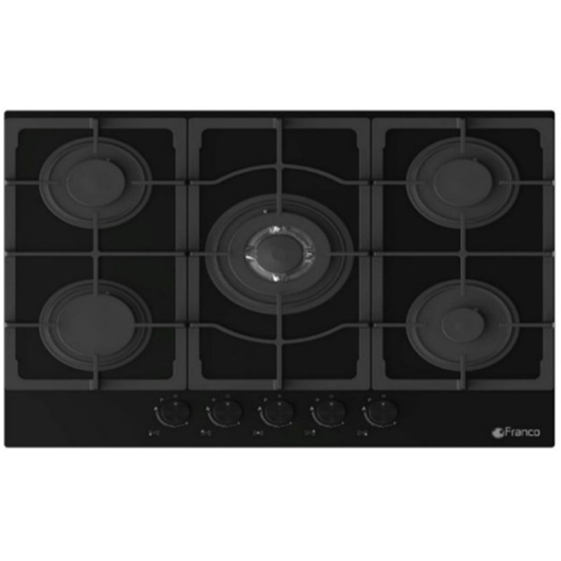 Plaque De Cuisson Encastrable FRANCO 454-BF 5Feux 70 cm - Noir