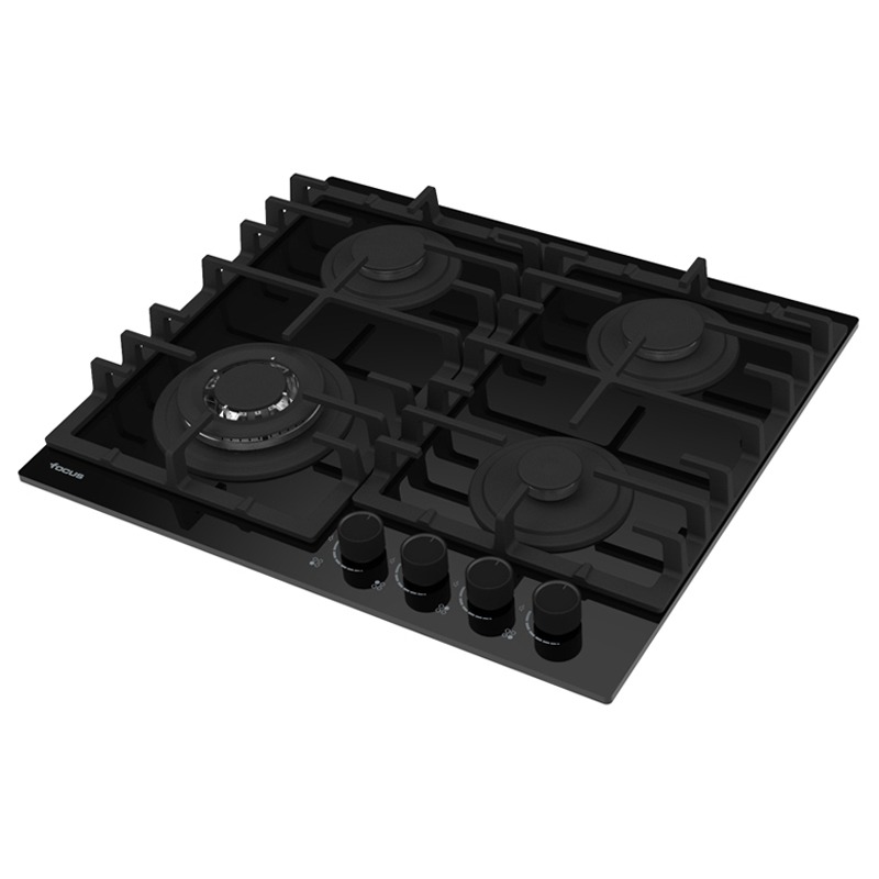 Plaque de Cuisson Encastrable FOCUS F405B 4 Feux 60 cm - Noir - Image 2