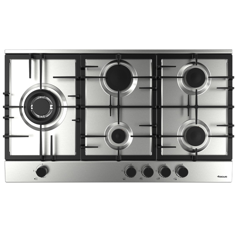 Plaque De Cuisson Focus 5 Feux 86Cm Inox (F.40789XS), Photo boutique MyTek chez MyTek