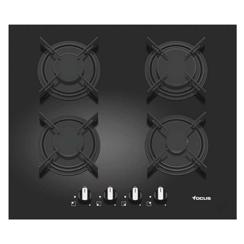 Plaque de Cuisson Encastrable FOCUS F409B 4 Feux 60 cm - Noir