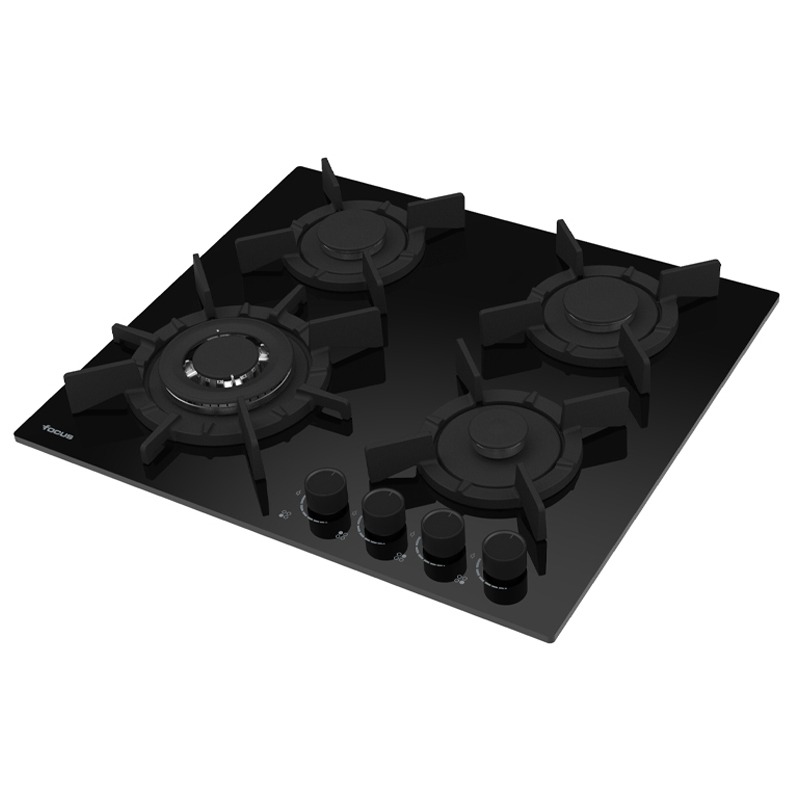 Plaque de Cuisson Encastrable FOCUS F415B 4 Feux 60 cm - Noir - Image 2