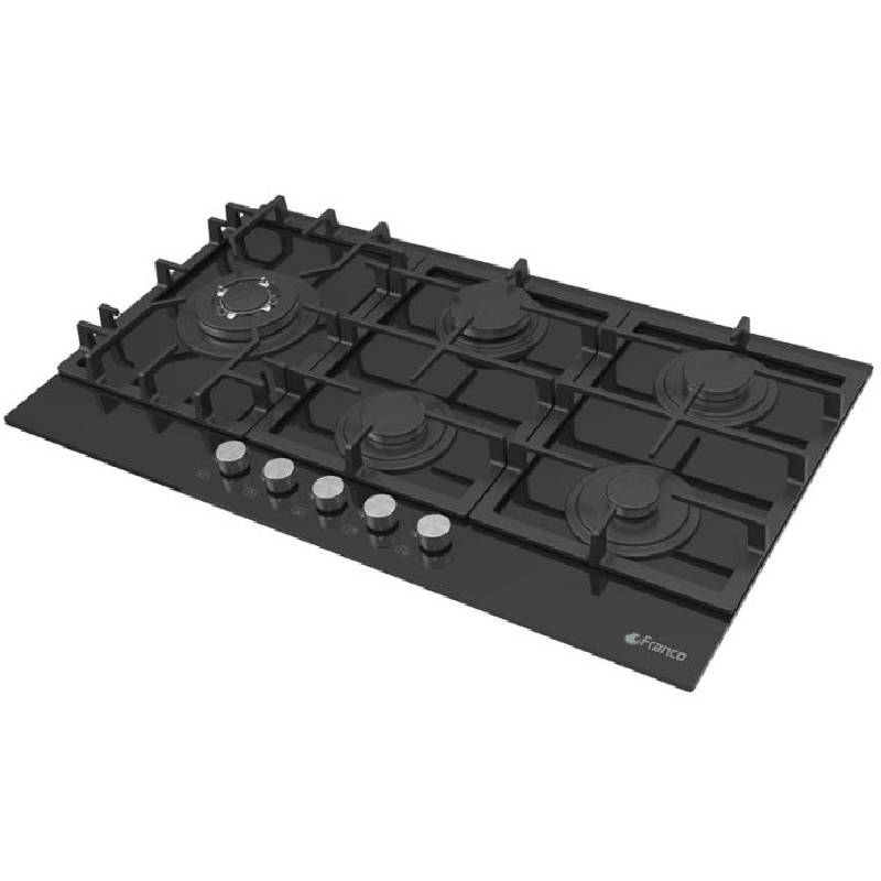 Plaque de Cuisson FRANCO 458-BF 5 Feux 90 cm - Noir