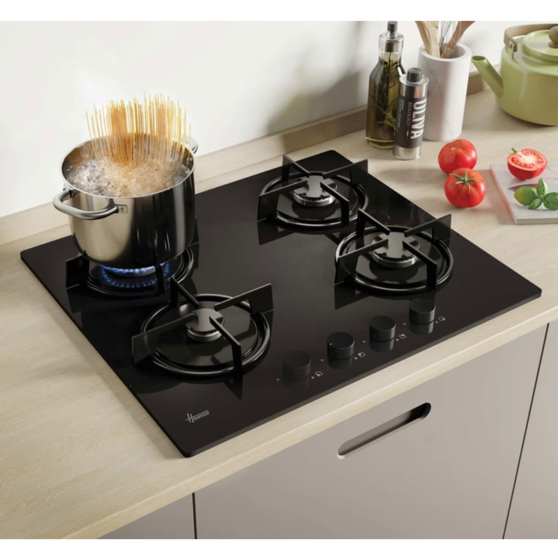 Plaque de Cuisson Encastrable HOOVER H-HOB 300 HVW6MBB 4Feux 60cm - Noir - Image 3
