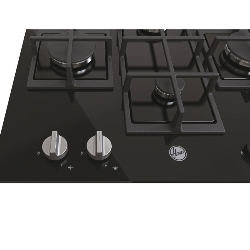 Plaque de Cuisson HOOVER HVG6DK3B-4U2 4 Feux 60 cm - Noir - Image 2