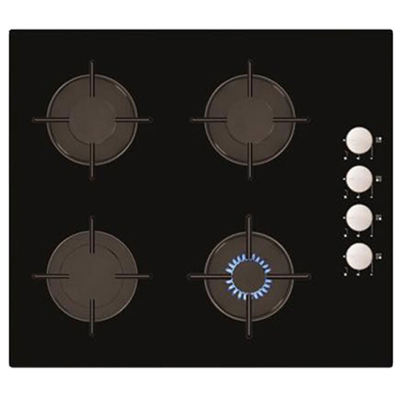 Plaque de Cuisson Encastrable SEG H6400KGSSP 4 Feux 60 cm - Noir