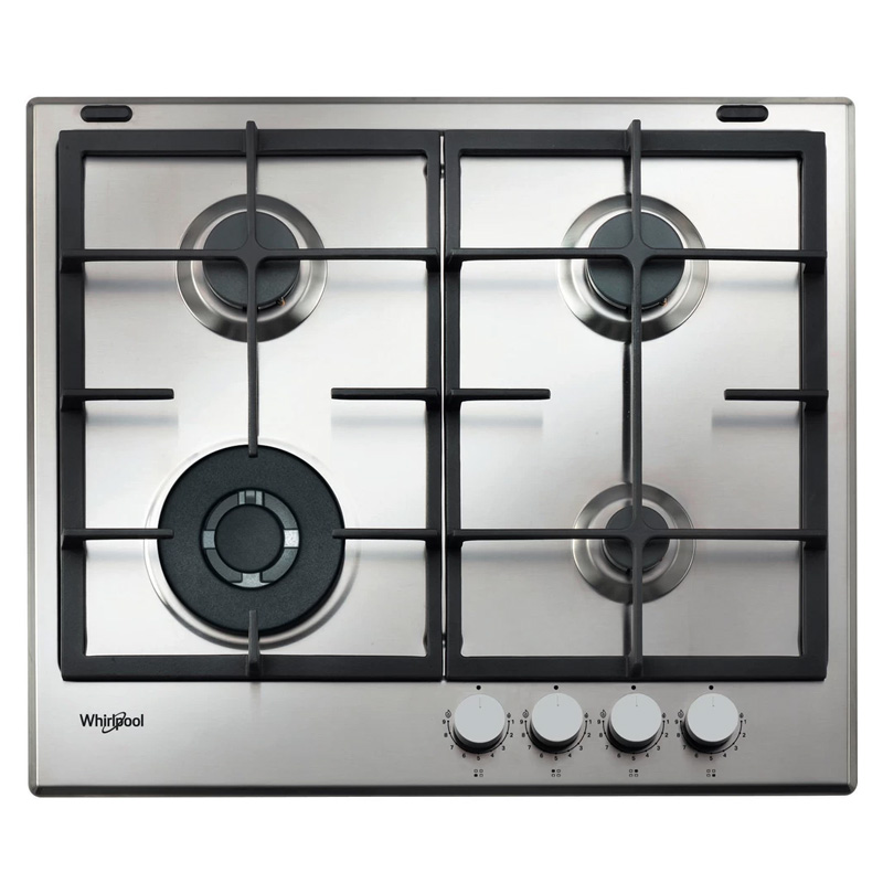 Plaque de Cuisson Gaz 4 Zones Inox 59cm - Whirlpool GMAL 6422/IXL, Photo boutique MyTek chez MyTek