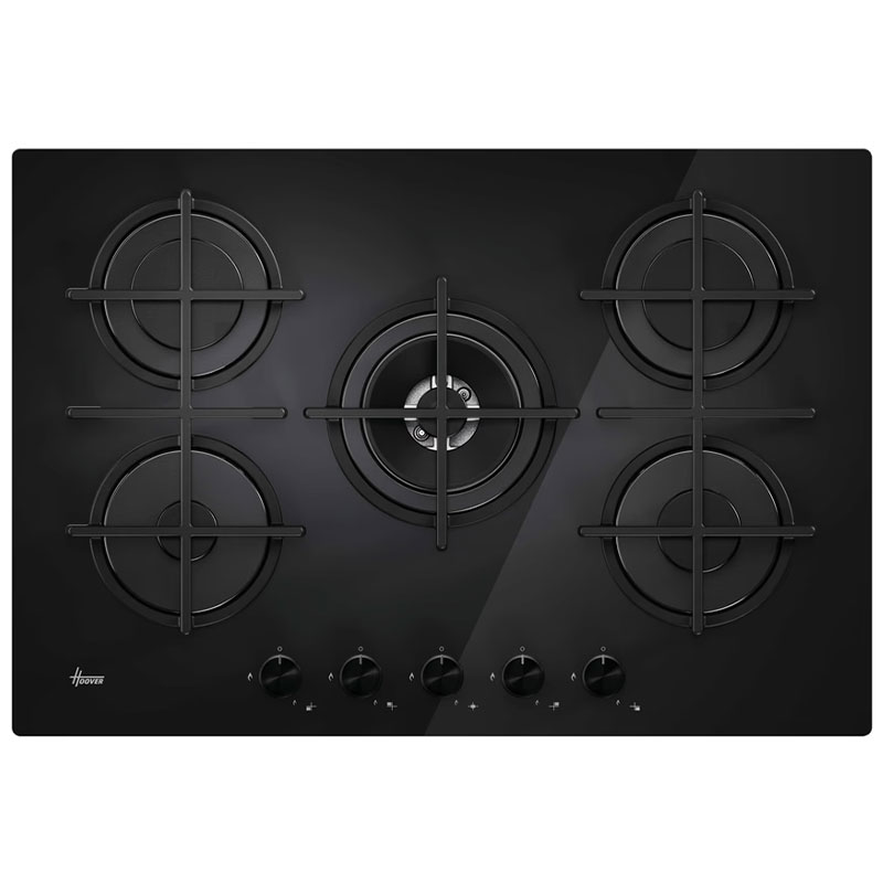 Plaque de Cuisson Encastrable HOOVER H-HOB 300 HVG7PB/TK 5 Feux 75 cm - Noir
