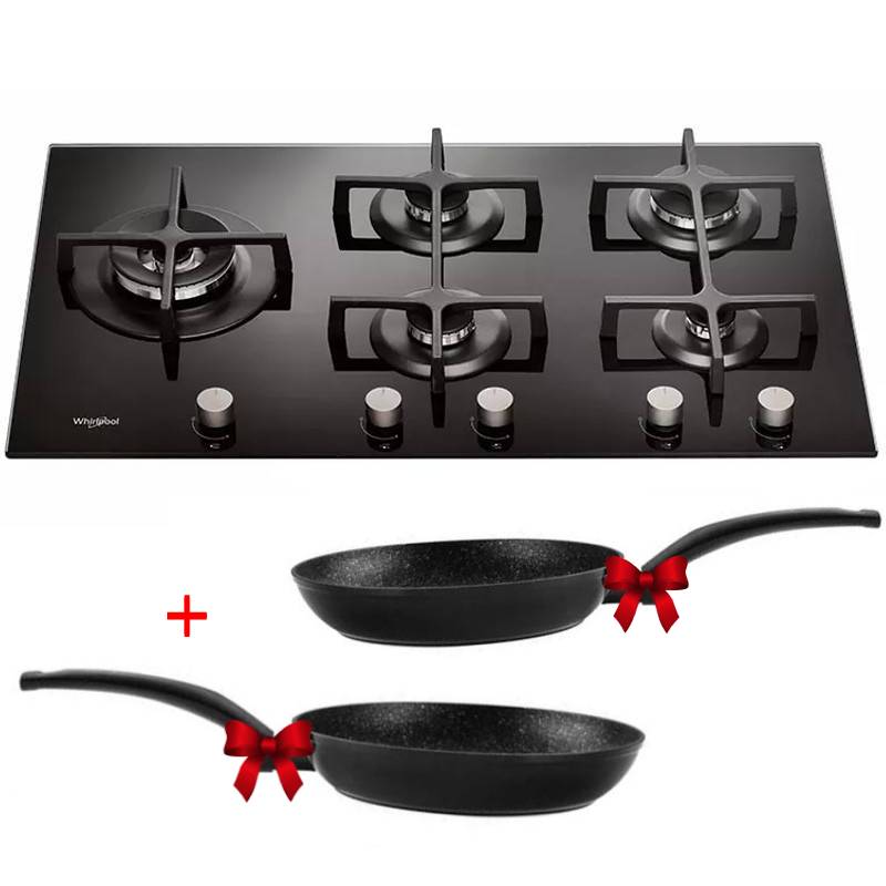 Whirlpool GOA 9523/NB Noir Intégré (placement) 86 cm Gaz 5 zones, Photo boutique MyTek chez MyTek