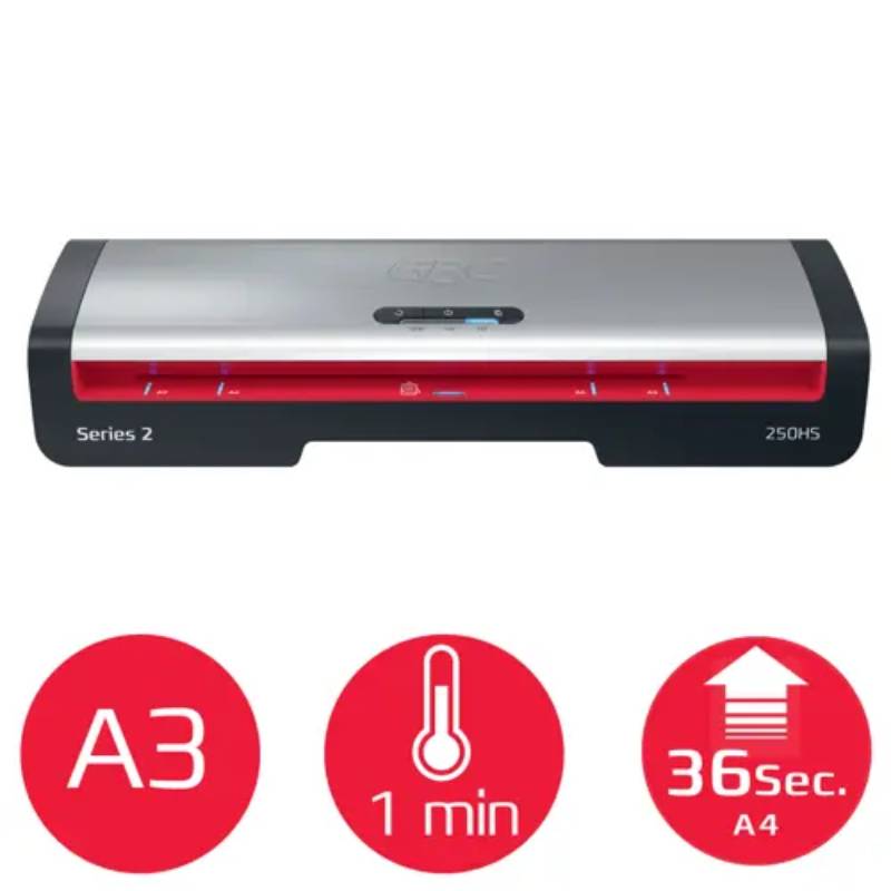 Plastifieuse GBC 250HS Office A3 - Noir & Rouge - Image 2