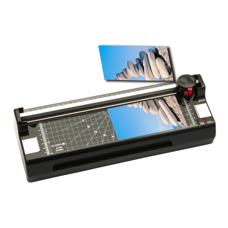Plastifieuse OLYMPIA A4 Avec COMBO 2 En 1 - Noir 