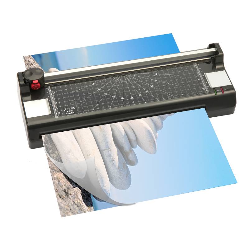 Plastifieuse OLYMPIA Avec Cisaille A 340 Combo - Noir