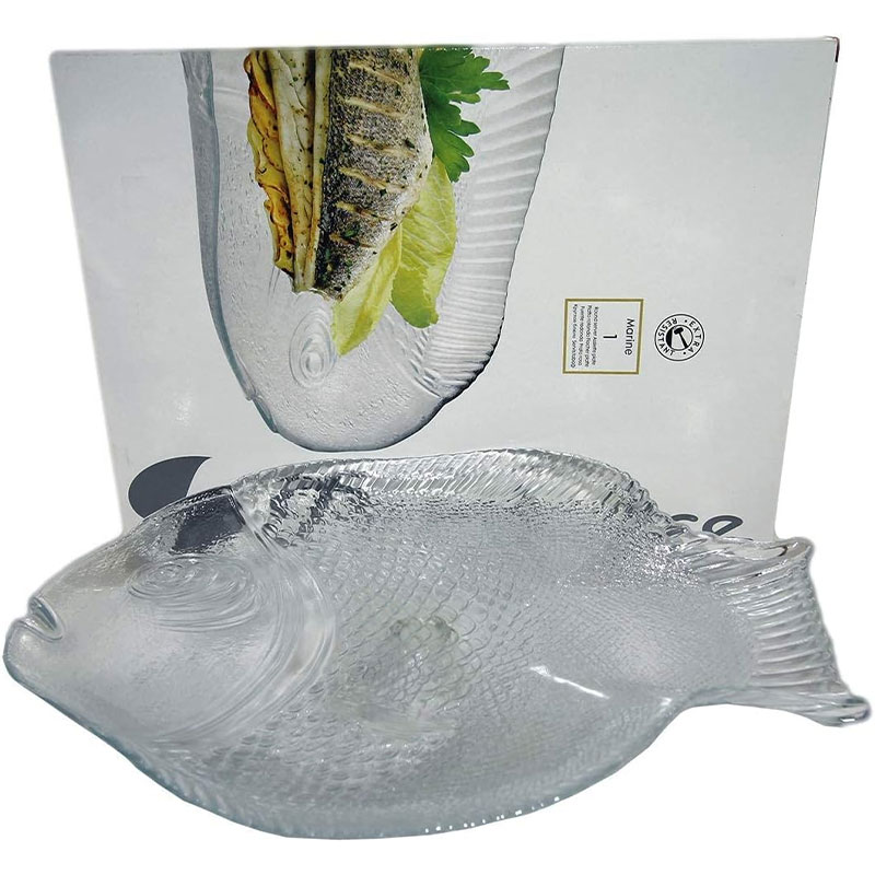 Plat PASABAHCE Marine Poisson - 35 X 26 Cm - Image 2