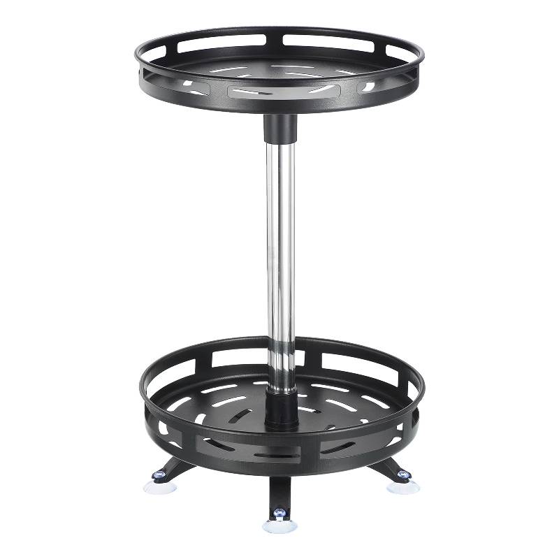 Plateau Tournant 2 Niveaux 360° pour Cuisine et Placard - Noir