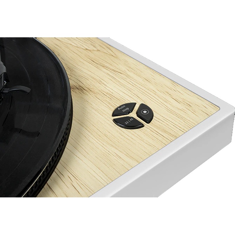 Platine Vinyle Design THOMSON TT301 - Blanc&Bois - Image 3