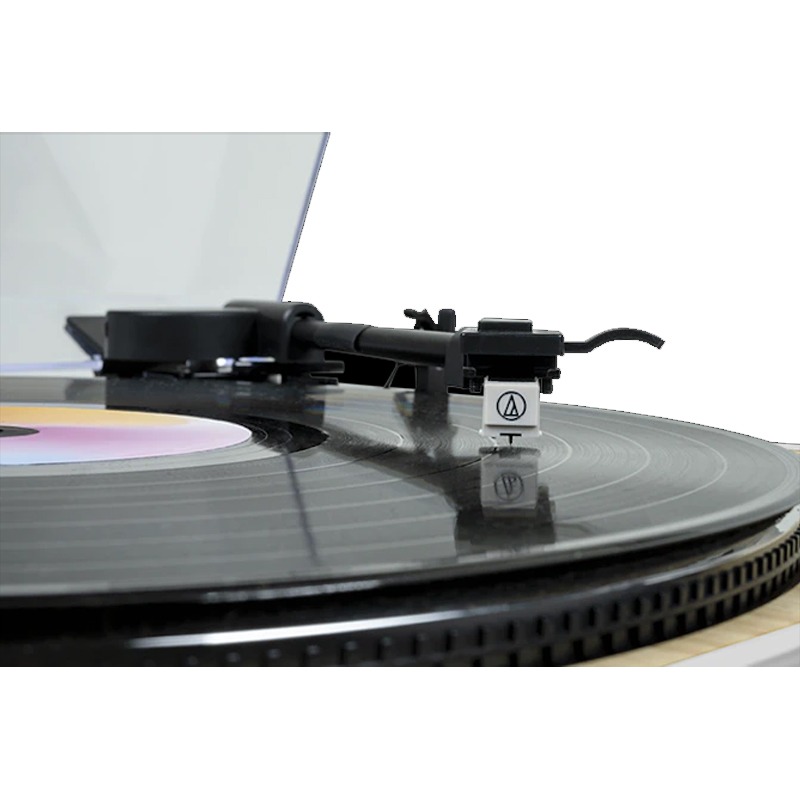 Platine Vinyle Design THOMSON TT301 - Blanc&Bois - Image 2
