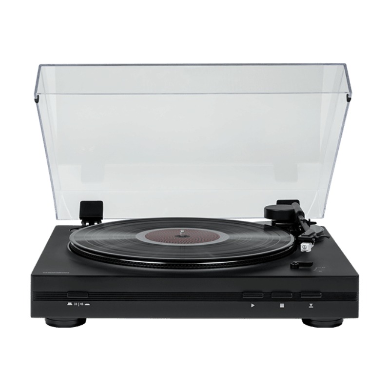 Platine Vinyle THOMSON Design Noir & Bois 