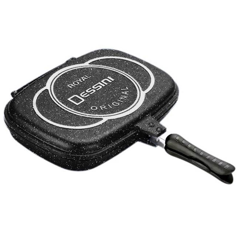 Poêle Double Face Royal Dessini KP-36 - Noir