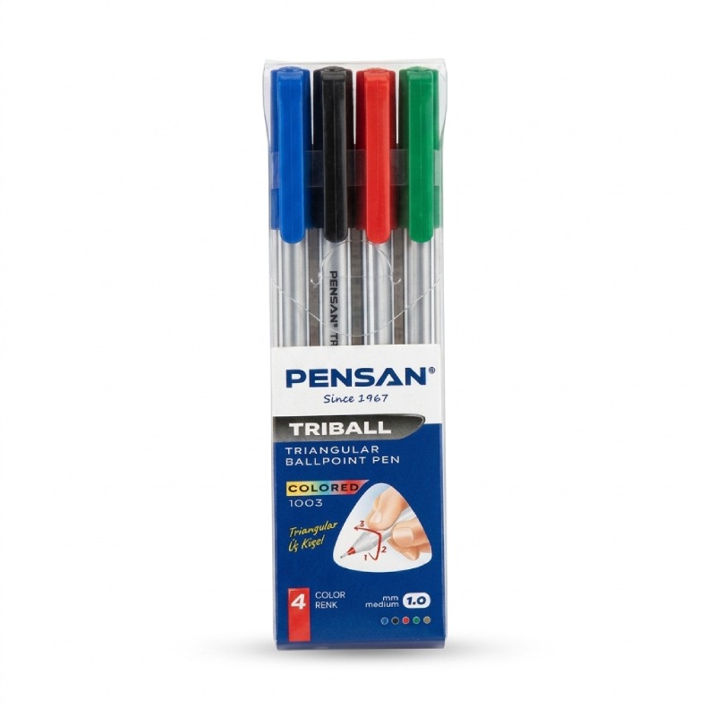 Pochette De 4 Stylos PENSAN A Bille Triball  