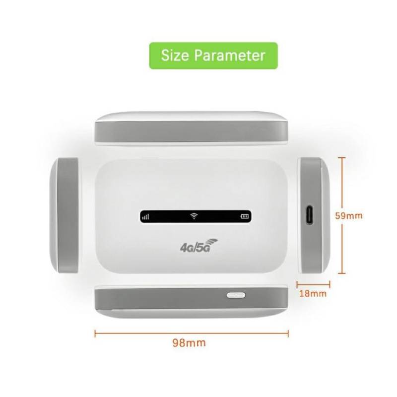 Point d’Accès Wi-Fi Mobile M6E-W 5G+ Lite - Blanc - Image 3