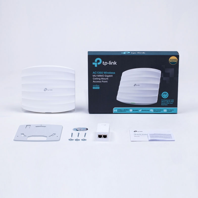 Point d'accès TP-LINK EAP225 V1 WiFi Mesh bi-bande AC1350 PoE Gigabit - Plafonnier - Image 6