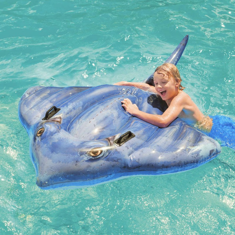 Poisson Raie Manta Gonflable INTEX 57550NP - Bleu - Image 2