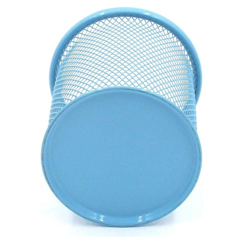 Pot à Stylo Rond Métal - Bleu ciel (802BLCIEL) - Image 3